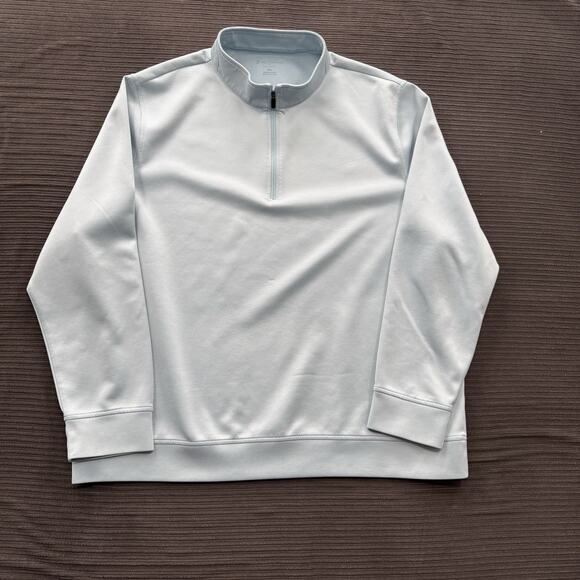 Hickey Freeman 1/4 Zip Pullover Men 2XL Blue Polyester Long Sleeve Performance - Picture 1 of 11